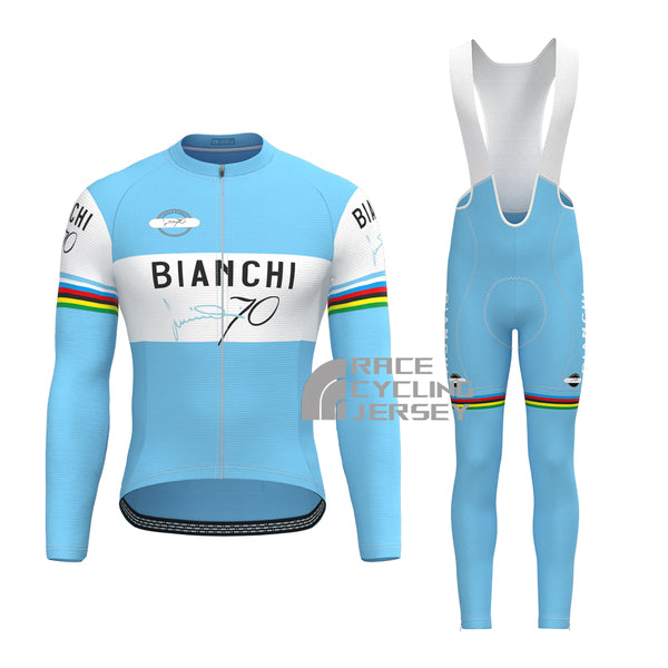 70 Bianchi Long Sleeves Cycling Kits