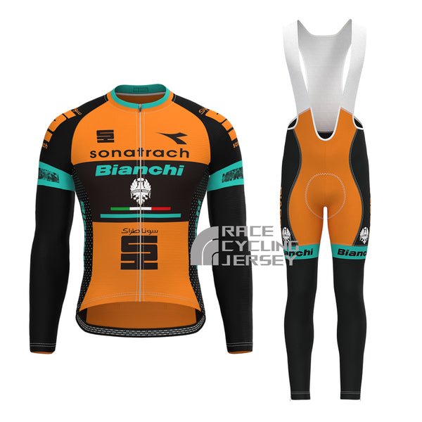Sonatrach Bianchi Long Sleeves Cycling Kits