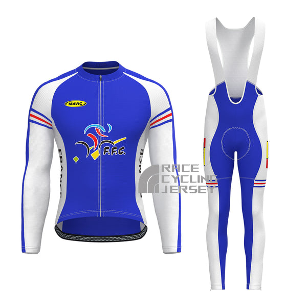 2003 France Long Sleeves Cycling Kits
