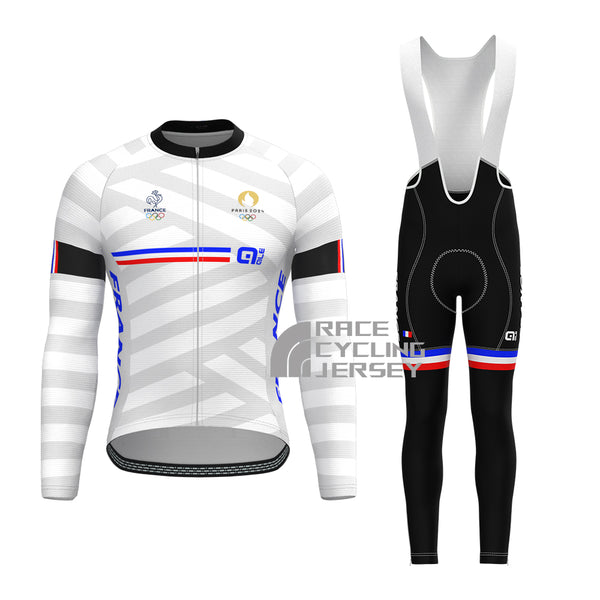 France Stripes Long Sleeves Cycling Kits