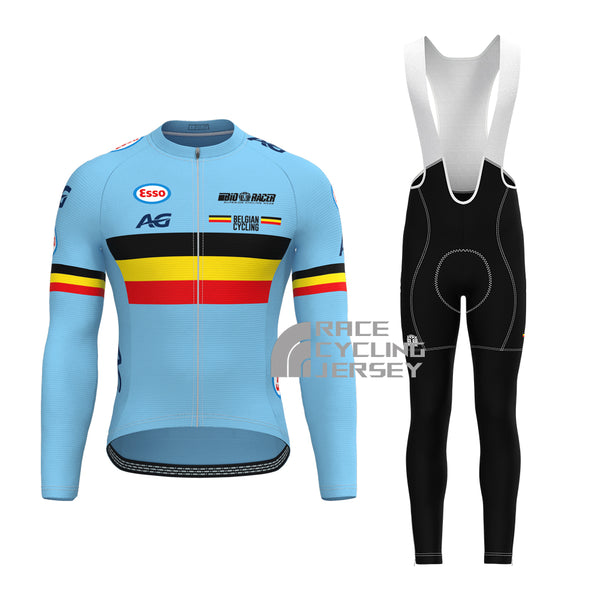 2018 Belgium Long Sleeves Cycling Kits