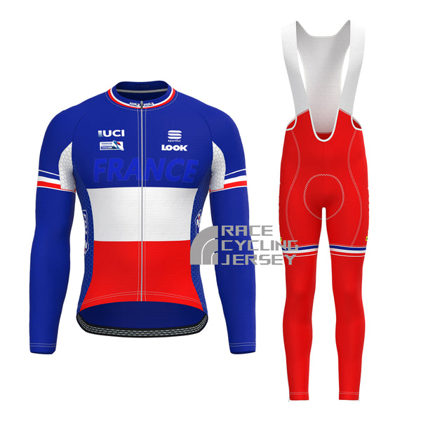 France FDJ Long Sleeves Cycling Kits