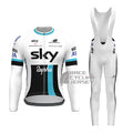 Sky Rapha Long Sleeves Cycling Kits