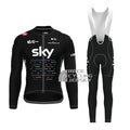 2017 Sky Castelli Long Sleeves Cycling Kits