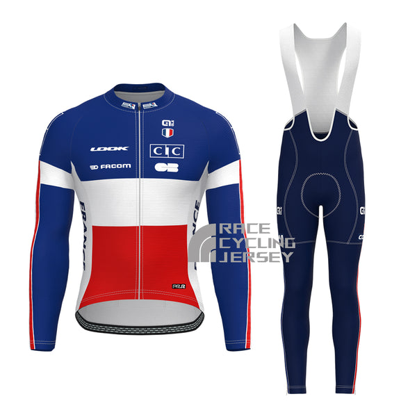 France CORIMA Long Sleeves Cycling Kits