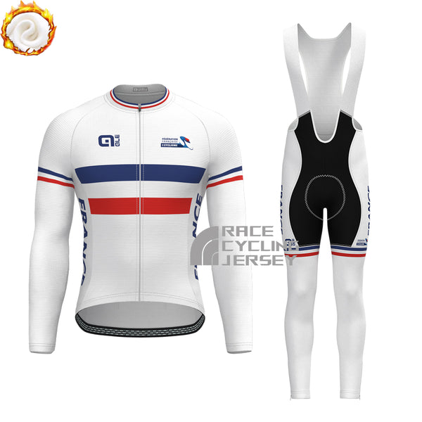 France ALE Fleece Long Sleeves Cycling Kits