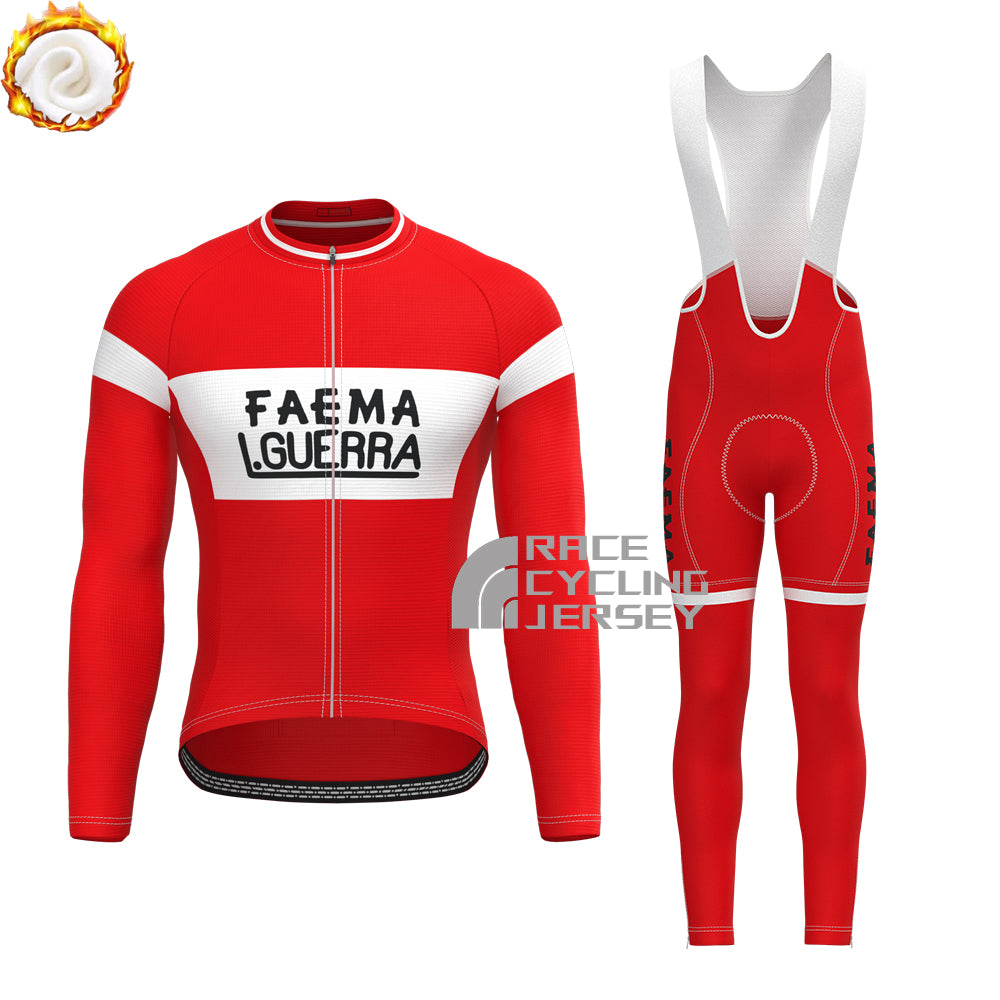 1956 Guerra Fleece Long Sleeves Cycling Kits