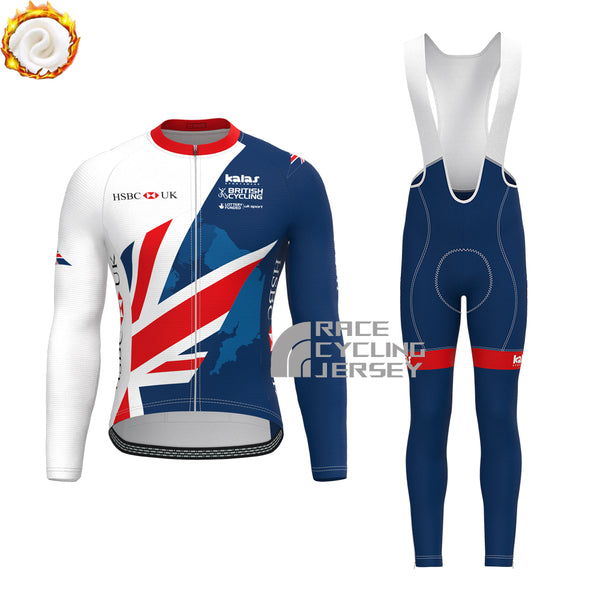 2017 United Kingdom Fleece Long Sleeves Cycling Kits