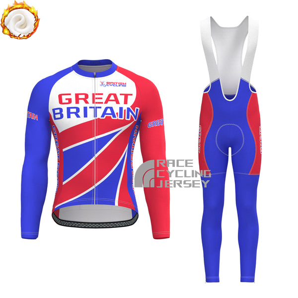 2003 United Kingdom Fleece Long Sleeves Cycling Kits