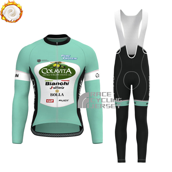 Colavita Bianchi Fleece Long Sleeves Cycling Kits