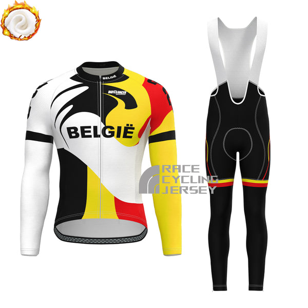 Belgium Froomeyy Fleece Long Sleeves Cycling Kits