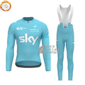 2015 Sky Rapha Fleece Long Sleeves Cycling Kits