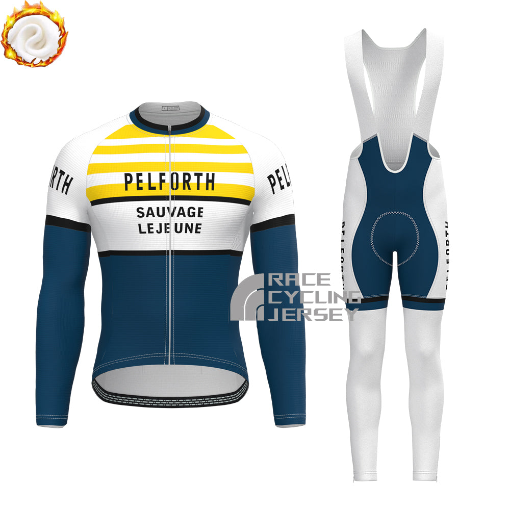 PELFORTH Fleece Long Sleeves Cycling Kits