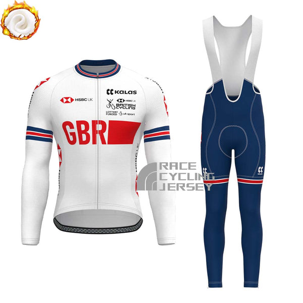 2022 United Kingdom Fleece Long Sleeves Cycling Kits