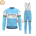 70 Bianchi Fleece Long Sleeves Cycling Kits