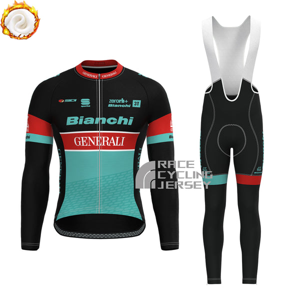 Generali Bianchi Fleece Long Sleeves Cycling Kits