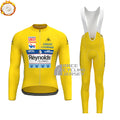 1988 Reynolds Yellow Fleece Long Sleeves Cycling Kits