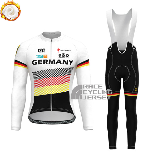 Germany Fleece Long Sleeves Cycling Kits