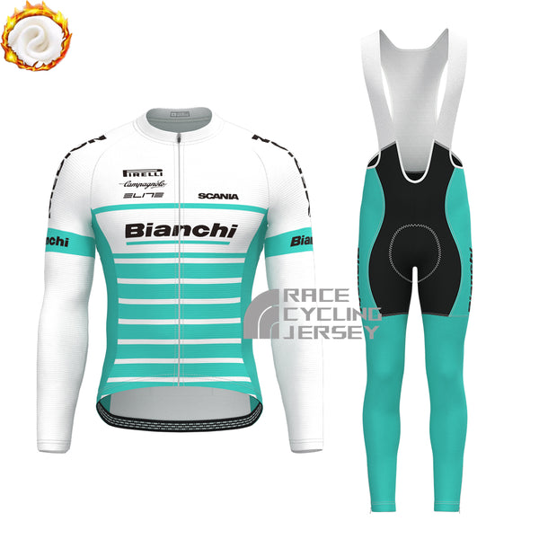MEDION Bianchi Fleece Long Sleeves Cycling Kits