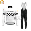 1986 PEUGEOT Fleece Long Sleeves Cycling Kits
