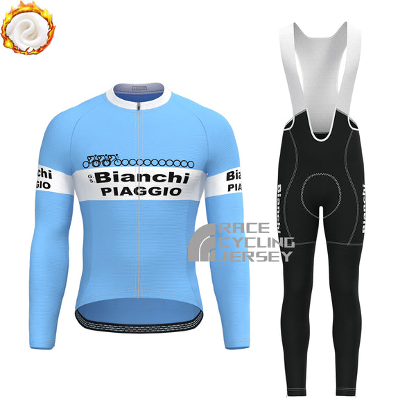 1983 Bianchi Fleece Long Sleeves Cycling Kits