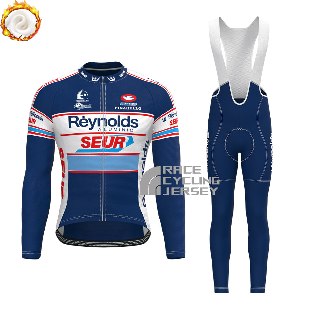 1988 Reynolds SEUR Fleece Long Sleeves Cycling Kits