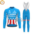 1987 7-Eleven Fleece Long Sleeves Cycling Kits