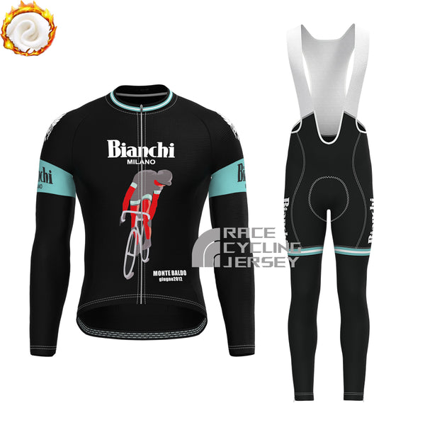 Rider Bianchi Fleece Long Sleeves Cycling Kits