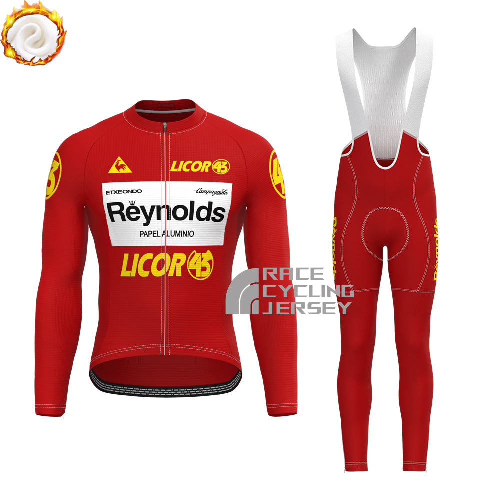 1981 Reynolds Licor Fleece Long Sleeves Cycling Kits