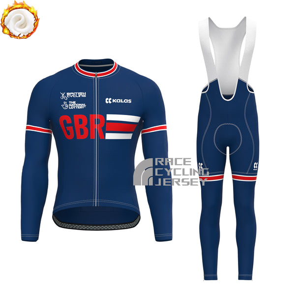 GBR Fleece Long Sleeves Cycling Kits