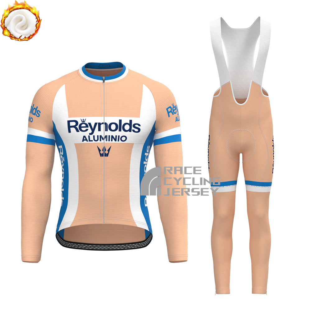 1988 Reynolds Aluminio Fleece Long Sleeves Cycling Kits
