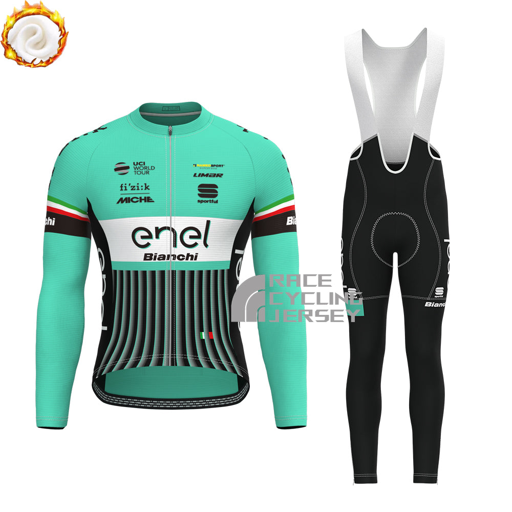ENEL Bianchi Fleece Long Sleeves Cycling Kits