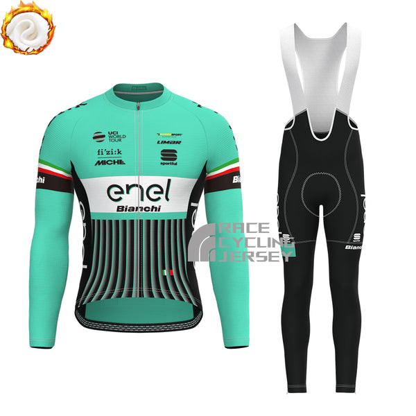 ENEL Bianchi Fleece Long Sleeves Cycling Kits