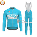 2018 Sky Rapha Fleece Long Sleeves Cycling Kits