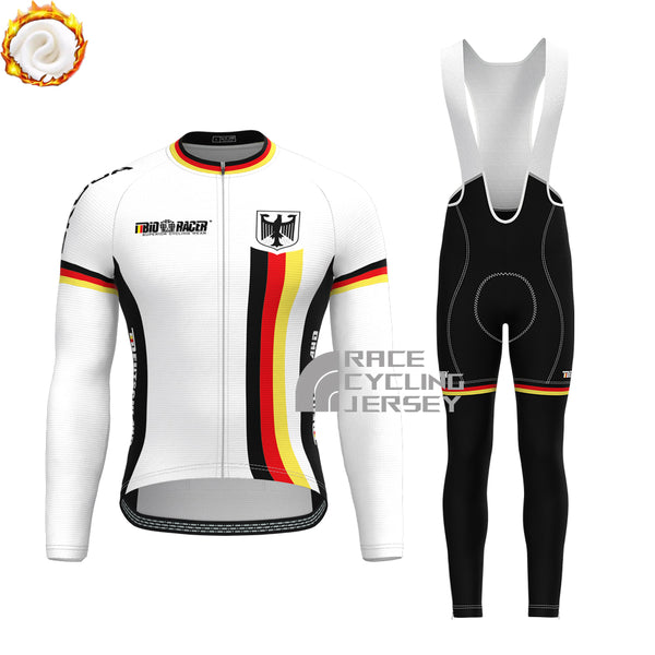 2019 Germany Fleece Long Sleeves Cycling Kits