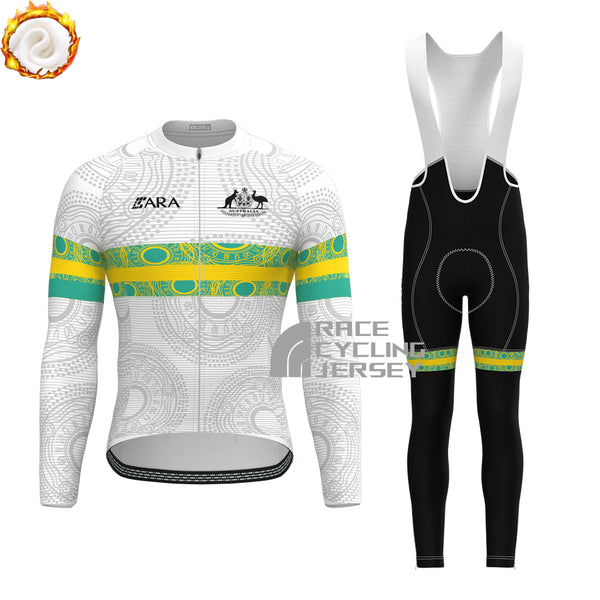 2024 Australia Fleece Long Sleeves Cycling Kits