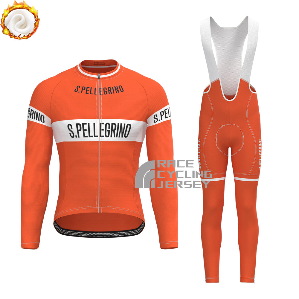 S.PELLEGRINO Fleece Long Sleeves Cycling Kits