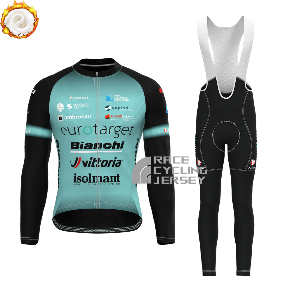 2020 Bianchi Fleece Long Sleeves Cycling Kits