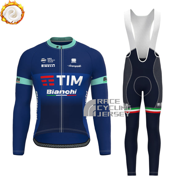 TIM Bianchi Fleece Long Sleeves Cycling Kits