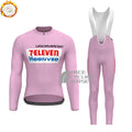 1988 7-Eleven Fleece Long Sleeves Cycling Kits