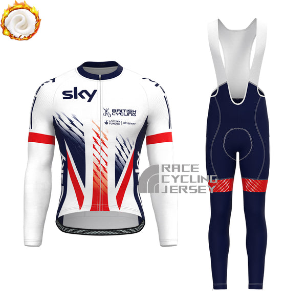 2015 United Kingdom Fleece Long Sleeves Cycling Kits
