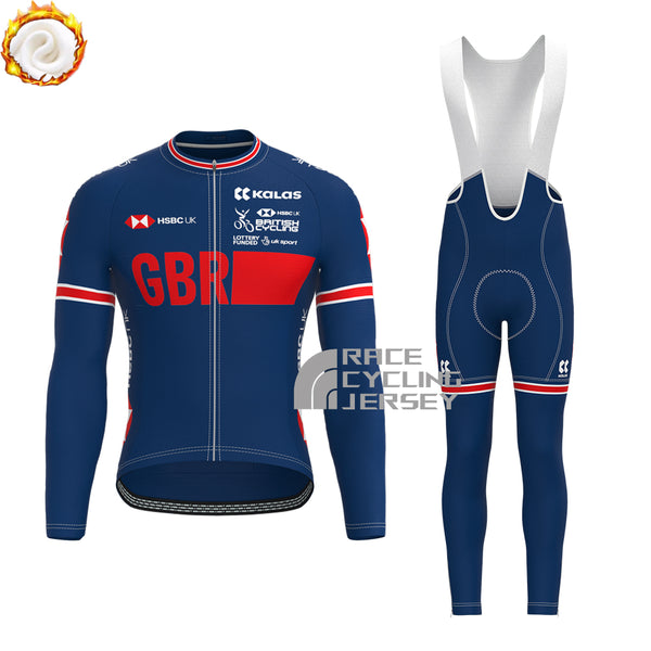 United Kingdom Fleece Long Sleeves Cycling Kits