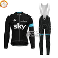2015 SKY Fleece Long Sleeves Cycling Kits