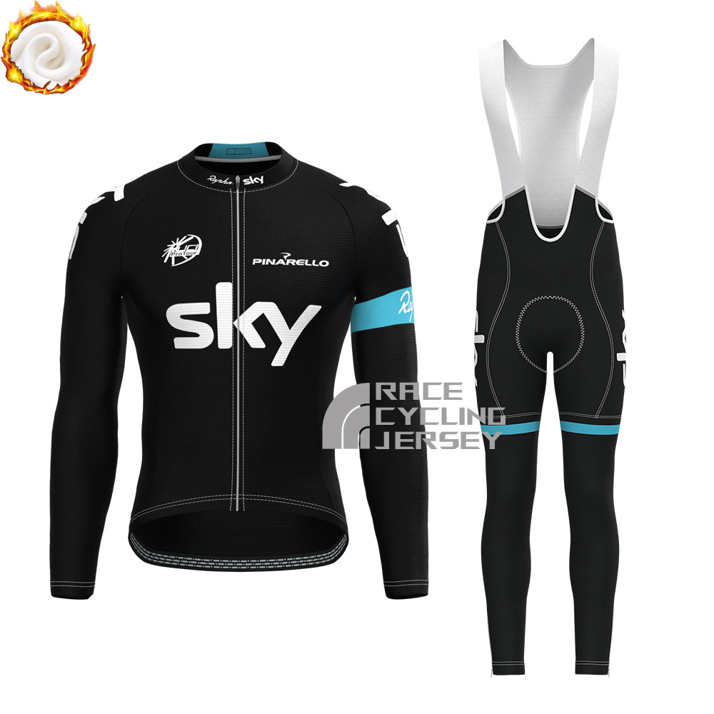 2015 SKY Fleece Long Sleeves Cycling Kits