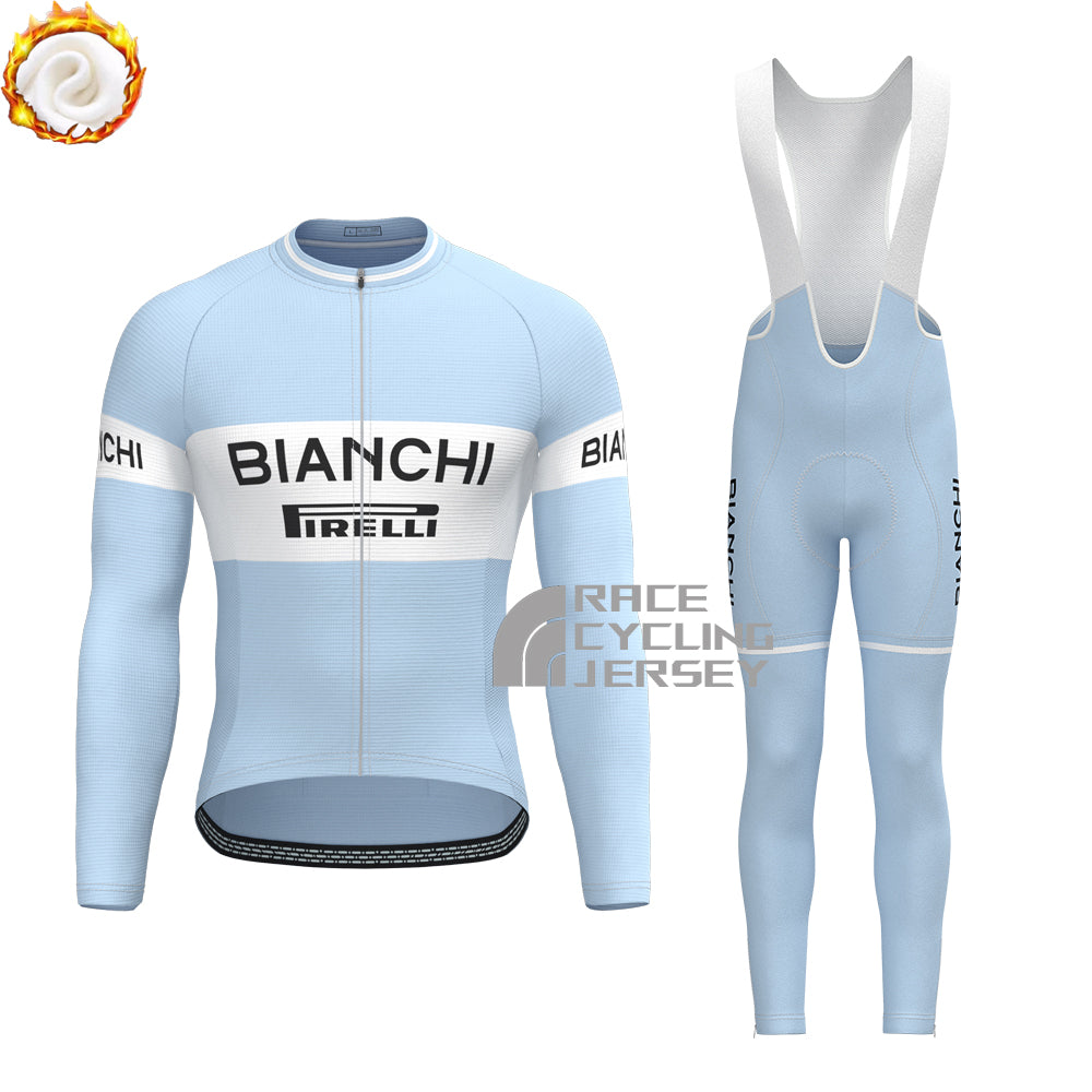 Bianchi PIRELLI Fleece Long Sleeves Cycling Kits