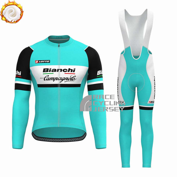 Bianchi Campagnolo Fleece Long Sleeves Cycling Kits