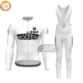 White MOLTENI Fleece Long Sleeves Cycling Kits