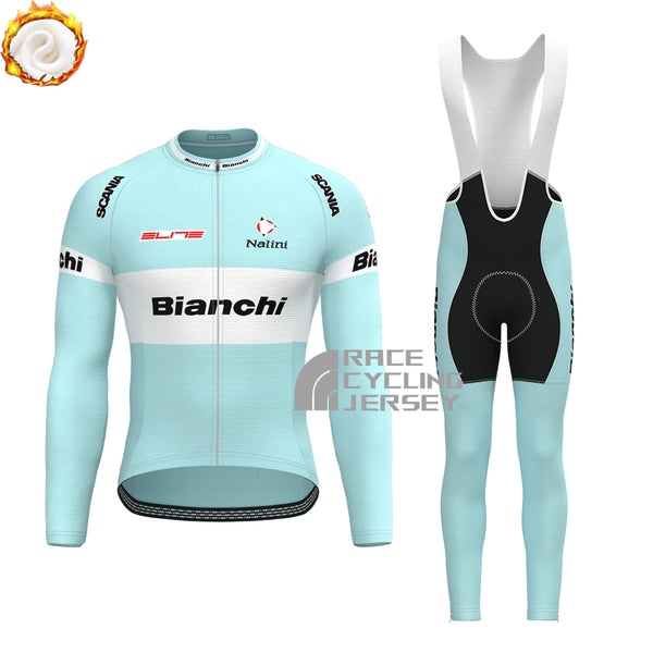 2003 Bianchi Fleece Long Sleeves Cycling Kits