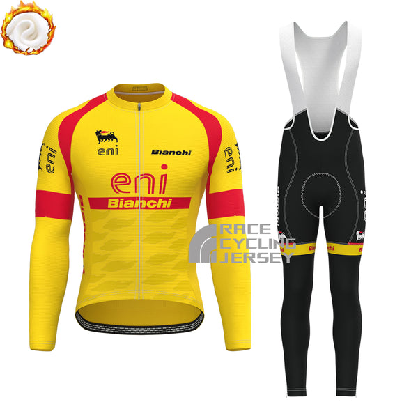 Eni Bianchi Fleece Long Sleeves Cycling Kits