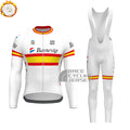 1992 Banesto Fleece Long Sleeves Cycling Kits